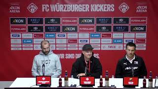 Pressekonferenz 9 Spieltag Kickers gegen DJK Vilzing [upl. by Enirehtakyram]