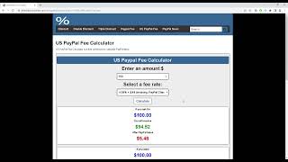 How to calculate US PayPal fees [upl. by Ymmik]