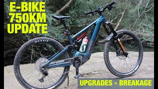 EBike 750km Update  2022 Norco Range VLT  Upgrades  Fitness  Whats Broken [upl. by Wynnie]