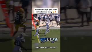 No copyright intended Marshawn Lloyds First Career Carry nfl packers nflhighlights [upl. by Avlis]