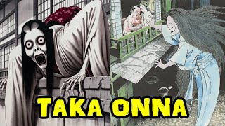 The Haunting Tale of Taka Onna the Tall Woman Yokai  Japanese Urban Legend [upl. by Boorman]