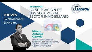 LA APLICACIÓN DE LOS SEGUROS AL SECTOR INMOBILIARIO [upl. by Buyer]