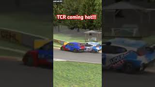 TCRs wrecking on lap 1 in the iRacing IMSA Michelin Pilot Challenge race shorts [upl. by Krilov]