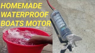 Diy waterproof rc boat motor [upl. by Codd]