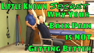 Little Known Secret Why Your Low Back Pain is NOT Getting Better [upl. by Sheley]