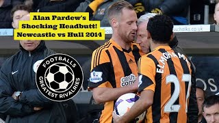 Alan Pardews Shocking Headbutt Incident Newcastle vs Hull City 2014 [upl. by Bamby67]