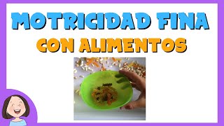 Juegos de motricidad fina con alimentos [upl. by Ueihttam927]