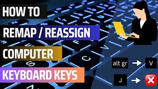 How to Remap  Reassign Computer Keyboard Keys [upl. by Ahsatsana75]