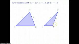 The Law of Sines The Ambiguous Case [upl. by Ytsud]