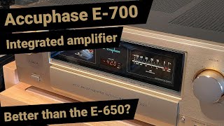 The Accuphase E 700 Integrated amplifier Better than the E650 [upl. by Refeinnej]