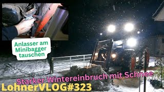 LohnerVLOG323 Schneechaos in SH mit Fendt Xylon beheben I Anlasser und Kraftstoffpumpe tauschen L3E [upl. by Lladnew458]