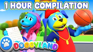 Doggyland 🐶 1 Hour Compilation 🐶  Eat Your Veggies Dreams  More Kids Songs amp Nursery Rhymes [upl. by Archambault]