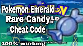 Pokemon emerald rare candy cheats [upl. by Ttelracs]