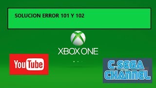 error 101 xbox one y 102 xbox one [upl. by Lehcear109]