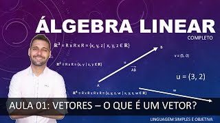 ÁLGEBRA LINEAR  Aula 02  Vetores  O que é um vetor [upl. by Maryly]