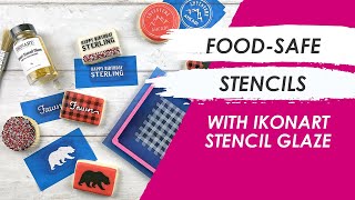 Decorate Cookies with Reusable FoodSafe Stencils  Ikonart Stencil Glaze [upl. by Selima796]