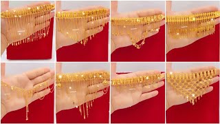 Choker necklacelatest gold choker necklace with weightnew necklace collection for girls gold2024 [upl. by Bellew]