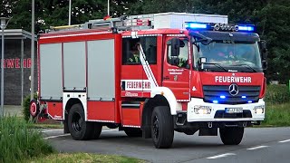 BRANDMELDEALARM im INDUSTRIEGEBIET  Einsatzfahrten Freiwillige Feuerwehr NiebüllDeezbüll [upl. by Alvan]