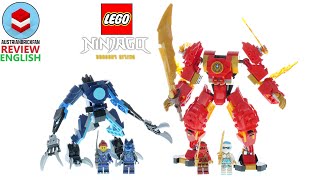 LEGO Ninjago 71808 Kais Elemental Fire Mech – LEGO Speed Build Review [upl. by Dnomsaj212]