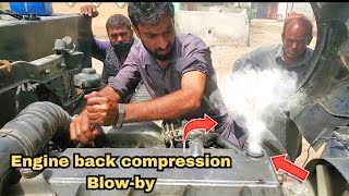 How to diagnose Diesel Engine Back Compression Jo8cengine  Engine blow by Causes and information [upl. by Kirsten]