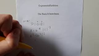 Wachstumsprozesse  Exponentialfunktion Basis b berechnen [upl. by Richia]