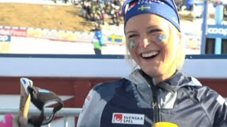 Therese Johaug Imitating Frida Karlsson With Reaction [upl. by Saxet]