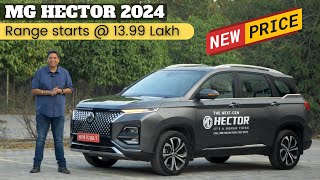 2024 MG Hector Range  New Pricing Makes It Best in Segment Detailed Drive Review amp More [upl. by Nnaear]