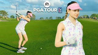 A NEW CAREER BEGINS  EA Sports PGA Tour Female Career Mode  Part 1 [upl. by Elaval]