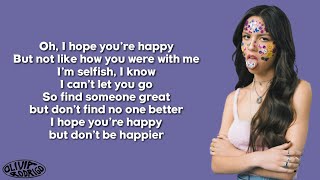 Olivia Rodrigo  happier Lyrics [upl. by Oglesby809]