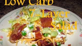 Atkins Diet Recipes Low Carb 7Layer Salad IF [upl. by Navi152]