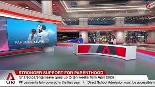 Minister Indranee Rajah and Centre for Fathering CEO Xander Ong on changes to parental leave [upl. by Bernelle317]