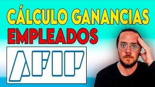 CÁLCULO RETENCION IMPUESTO a las GANANCIAS EMPLEADOS en RELACION de DEPENDENCIA FÁCIL AFIP [upl. by Brittni]