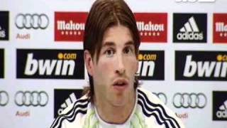 Rueda De Prensa Sergio Ramos Barcelona Vs Madrid 291110 [upl. by Ltney887]