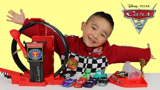 Lightspeed Loopin Launcher Playset Lightning McQueen Ckn Toys [upl. by Hannej148]