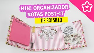 Mini Organizador de Notas Postit de Bolsillo  DecoAndCrafts [upl. by Grosmark]