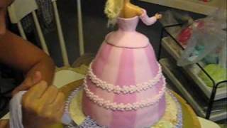 Barbie Princess cake for Batrisya age 6 [upl. by Jessey]