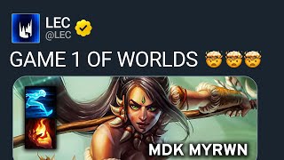 EUs 1ST GAME AT WORLDS 2024 WASSOMETHING  MDK vs VKE  IWD Worlds CoStream 2024 [upl. by Ajiram]