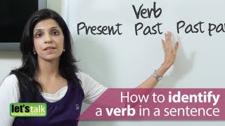 English Grammar Lessons  How to identify a verb in a sentence [upl. by Mills]