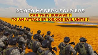 20000 Modern Soldiers vs 100000 Evil Units  Ultimate Epic Battle Simulator 2 [upl. by Dennard]