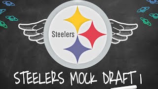 Drafting All 7 Rounds For The Steelers Steelers Mock Draft 1 [upl. by Ymac924]