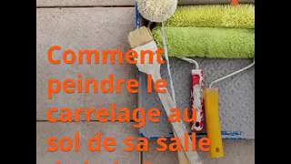 Comment peindre le carrelage au sol de sa salle de bain [upl. by Annayt234]