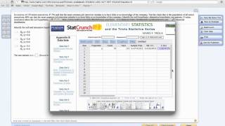 Hypothesis Testing with StatCrunch [upl. by Denman]