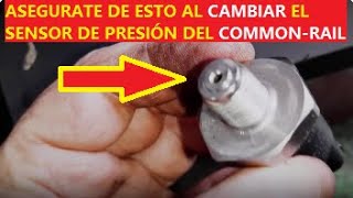 Al CAMBIAR el sensor de PRESIÓN del RIEL COMMONRAILaveriado tener CUIDADO con estoFALLO P0190 [upl. by Judye]