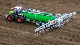 RC Traktor sprinkling a field RC Claas Tractor in Action [upl. by Gold]