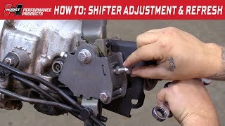 Hurst CompetitionPlus Shifter Hurst Pit Pack Install amp Linkage Adjustment [upl. by Auhs]