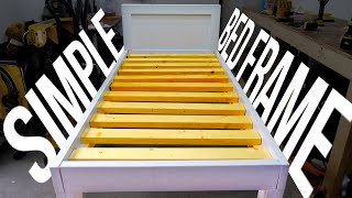 DIY Bed  Easiest Way to Build A Simple Bed [upl. by Oak]