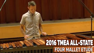 TMEA 2016 Percussion AllState Music 4Mallet Etude [upl. by Lubeck143]