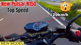 PULSAR N150 TOP SPEED  New Model 2024 Pulsar N150 Top Speed Test pulsarn150 [upl. by Johnsten222]