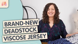 New Deadstock Viscose Jersey Fabrics  Fabric Showcase with Vicki [upl. by Alakam]