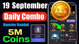 19 September Daily Combo  Hamster Kombat Daily Combo Today  19 September Daily Combo [upl. by Tur]